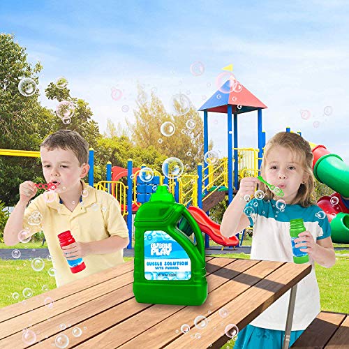 BubblePlay Bottles - 64 Oz. Bubble Solution - Easy Pour Bottle for...