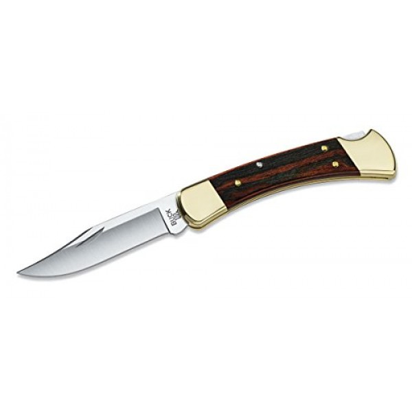 Buck Knives 0110BRS 110 Famous Folding Hunter Knife with Genuine L...