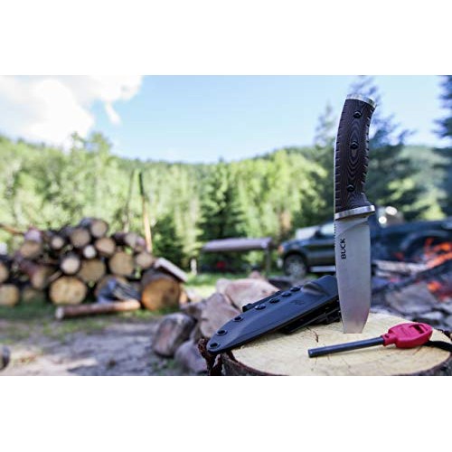 Buck Knives 0863BRS Selkirk Fixed Blade Knife with Fire Striker an...