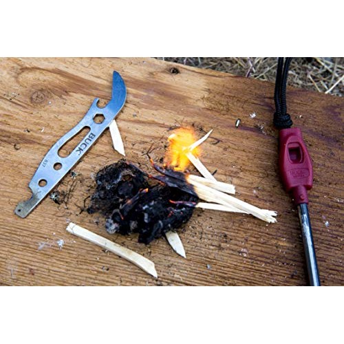 Buck Knives 0863BRS Selkirk Fixed Blade Knife with Fire Striker an...