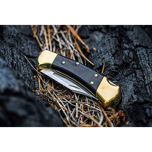 Buck Knives 112 Ranger Folding Knife with Leather Sheath
