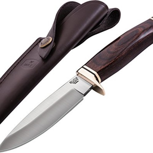 Buck Knives 192 Vanguard Fixed Blade Knife with Leather Sheath