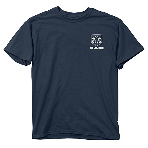 Mens Ram - Full Camo Flag Cotton T-Shirt, Blue Dusk, X-Large