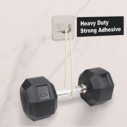 Budding Joy Adhesive Hooks Heavy Duty Stick on Wall Hooks Towel Ho...
