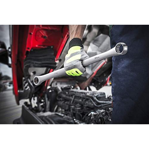 BULLTOOLS 8-Piece Extra Long Double Box End Wrench Set Chrome Vana...