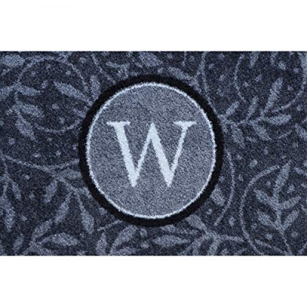 Bungalow Flooring Monogrammed Wisteria Vine ColorStar Door Mat, 3...