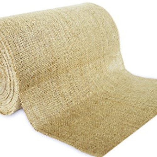 12 No-Fray Burlap Roll Table Runner, 12 inches by 50 yards, Place...