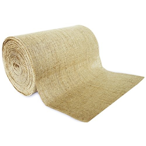 12 No-Fray Burlap Roll Table Runner, 12 inches by 50 yards, Place...