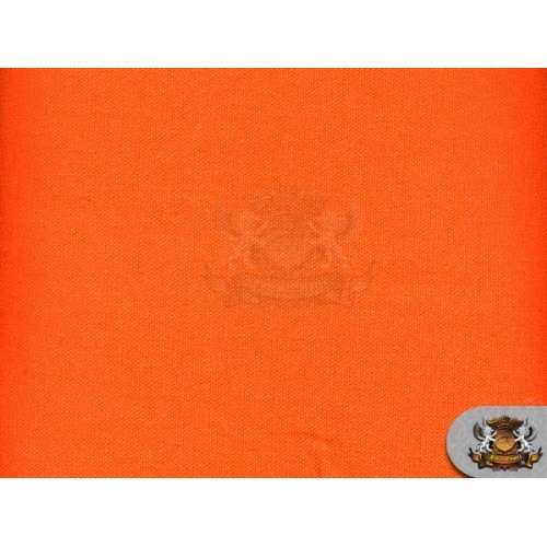 Orange Duck Cloth 60 Wide Per Yard 10 oz