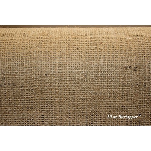 Burlapper Burlap Roll, 12 x 10 yd, Medium Weight 10 oz Jute Fabri...