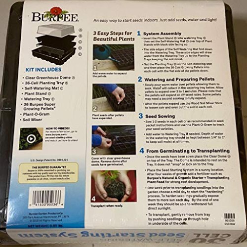 Burpee 36-Cell Self-Watering Greenhouse Kit