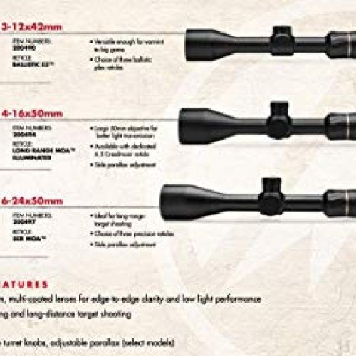 Burris Fullfield IV Hunting Rifle Scope, 3-12x42mm, Long Range MOA...