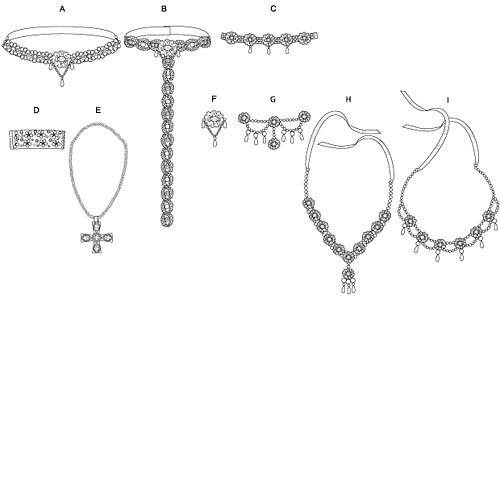 BUTTERICK PATTERNS B5508 Historical Jewelry, One Size Only