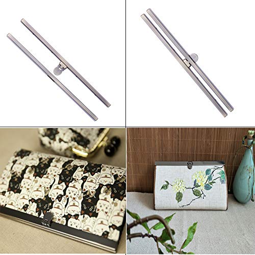 BUTUZE Practical 6 Pieces Clasp Lock Packs ,7.48Inch Metal Purse F...