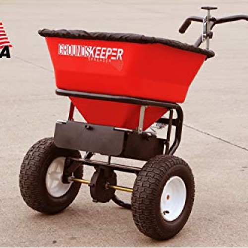 Buyers Products 3039632R Grounds Keeper Salt Spreader, 100 Pound C...