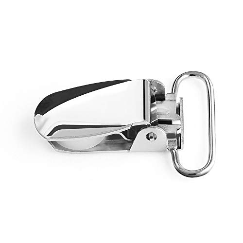 Buyless Fashion 1 Heavy Duty Metal Clips Great for Suspenders, Pa...