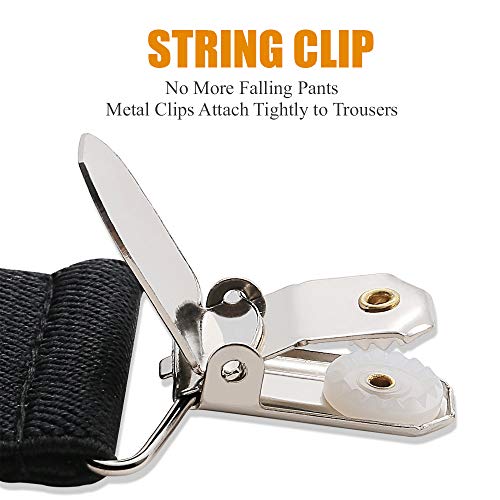 Buyless Fashion 1 Heavy Duty Metal Clips Great for Suspenders, Pa...