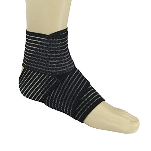 BXT Elastic Breathable Wrap Ankle Support Brace Compression Knee E...