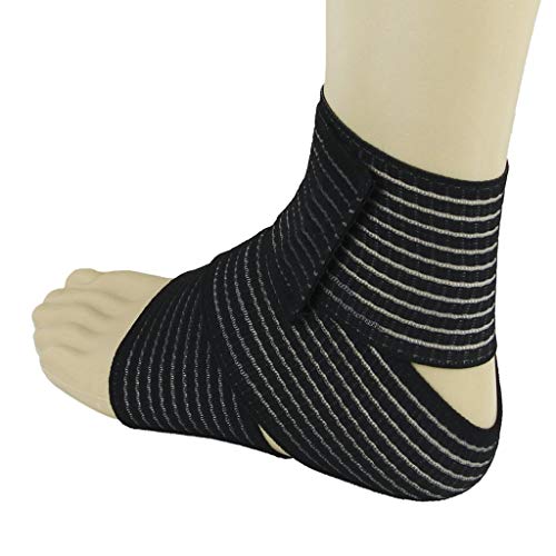 BXT Elastic Breathable Wrap Ankle Support Brace Compression Knee E...