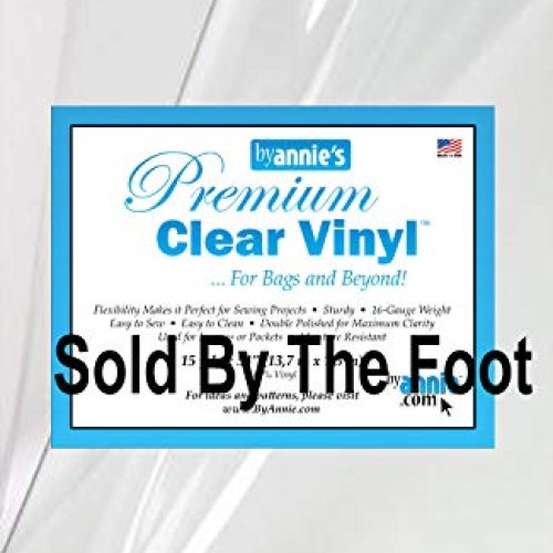 ByAnnie Premium Clear 16 Gauge Vinyl 54 Wide Sold by The Foot