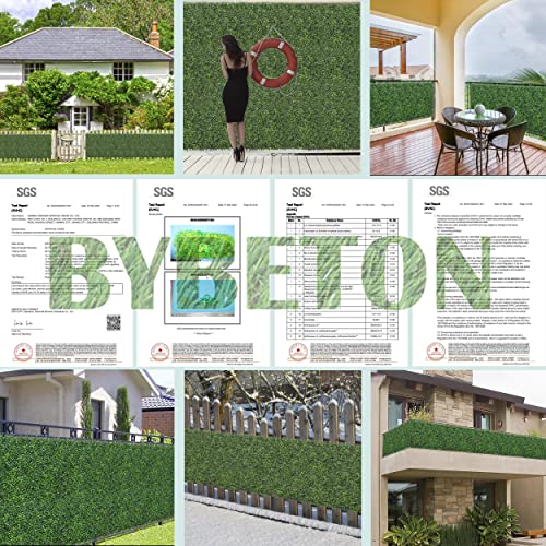 Bybeton Artificial Green Wall Panel,10x 1012pcs Boxwood Faux G...
