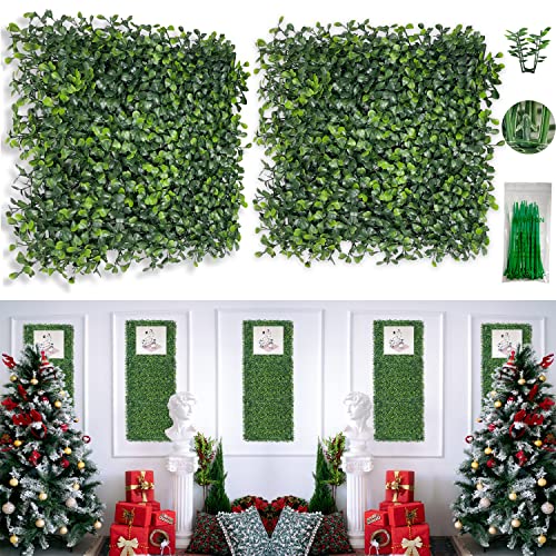 Bybeton Artificial Green Wall Panel,10x 1012pcs Boxwood Faux G...