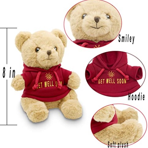 Get Well Soon Bear Gift for Woman Man Comfort Stuffed Animal Soft ...