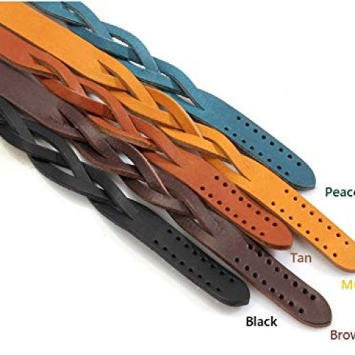 24.9 byhands Genuine Leather Braid Style Shoulder Bag Strap/Purse...