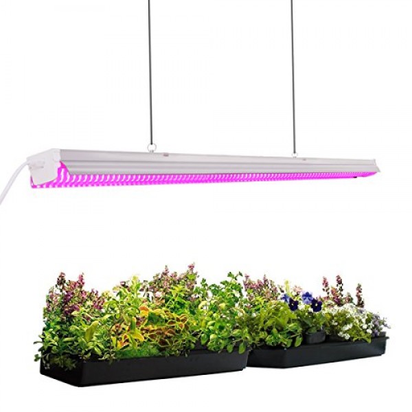 Byingo 4ft 64W Plant Grow Light - LED Integrated Lamp Fixture Plug...