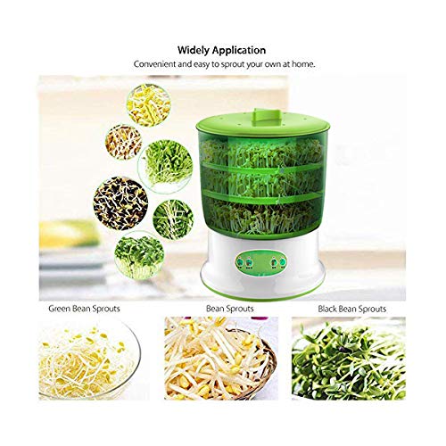 Bymon Deluxe Kitchen Automatic Sprouter Machine Bean Sprouts Growi...