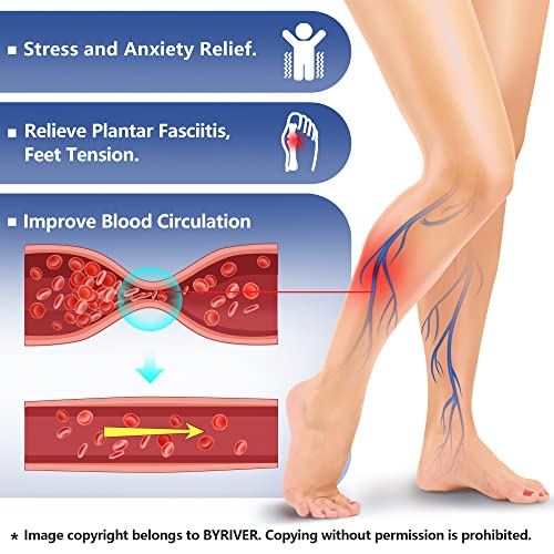 BYRIVER Acupressure Foot Massager Acupoint Stimulation Massage Sli...