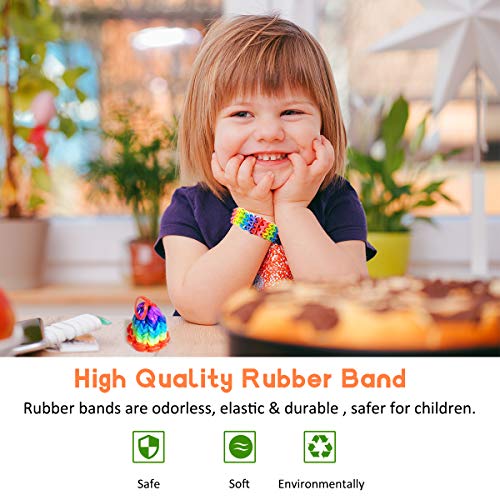 Byserten 10,000+ Loom Rubber Bands Refill Set, Loom Kit, Rainbow R...