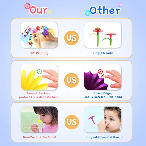 Byserten Flower Garden Building Toys, Pretend Gardening STEM Toy P...