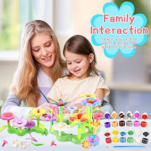 Byserten Flower Garden Building Toys, Pretend Gardening STEM Toy P...