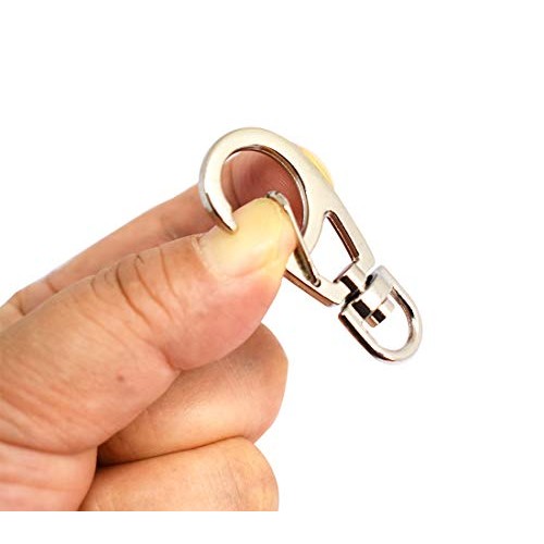 Bytiyar 10 PCS 1.65 inch Small Metal Clasps Spring Swivel Snap Hoo...