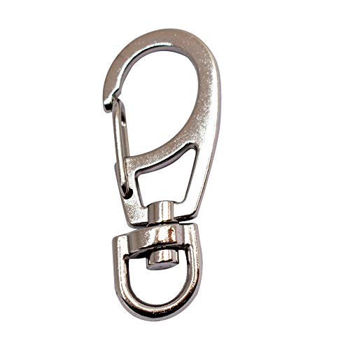 Bytiyar 10 PCS 1.65 inch Small Metal Clasps Spring Swivel Snap Hoo...