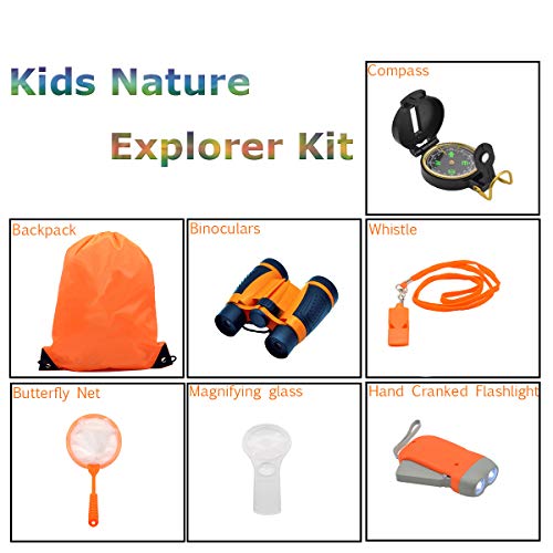 Bytrust 7 in 1 Outdoor Explorer Kit for Kids with Children’s Toy B...