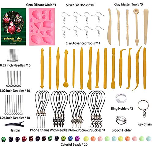 50 Colors Polymer Clay, BYWORLD Modeling Clay Oven Bake Clay with ...