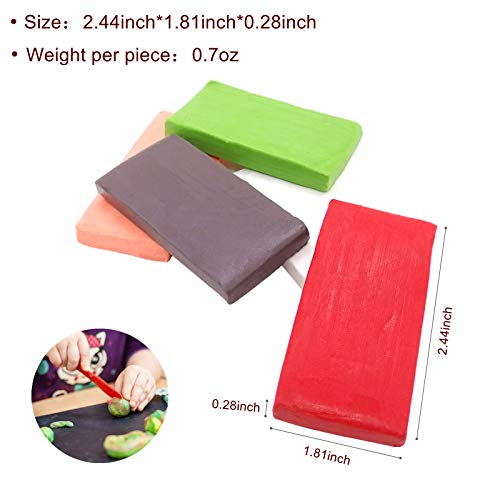 50 Colors Polymer Clay, BYWORLD Modeling Clay Oven Bake Clay with ...