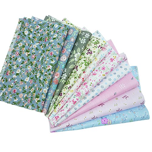 50pcs 7.8 x 9.8 100% Cotton Fabric Bundle Square Quilting Patchw...