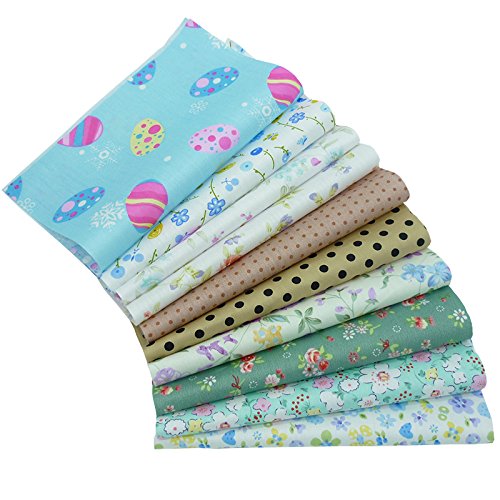 50pcs 7.8 x 9.8 100% Cotton Fabric Bundle Square Quilting Patchw...