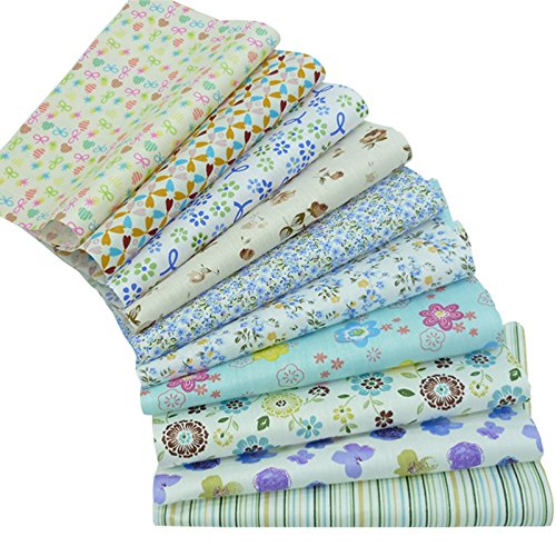 50pcs 7.8 x 9.8 100% Cotton Fabric Bundle Square Quilting Patchw...