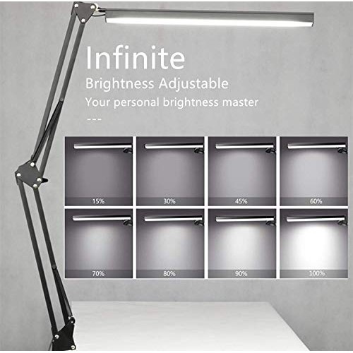 LED Desk Lamp, BZBRLZ Metal Swing Arm Lamp, Eye-Caring Architect T...