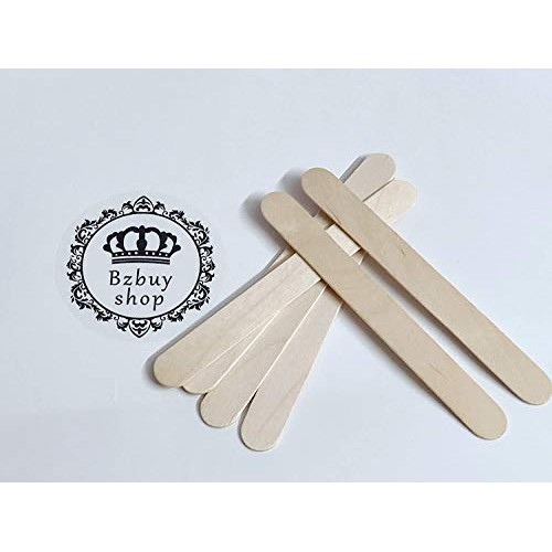 Bzbuy Kraft Natural Wood Craft Sticks, Jumbo Size, 6 x 3/4, Wood, ...