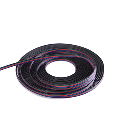 C-able 100ft30.5m 22 AWG 4Pin RGB Wire Extension Cable with Spoo...