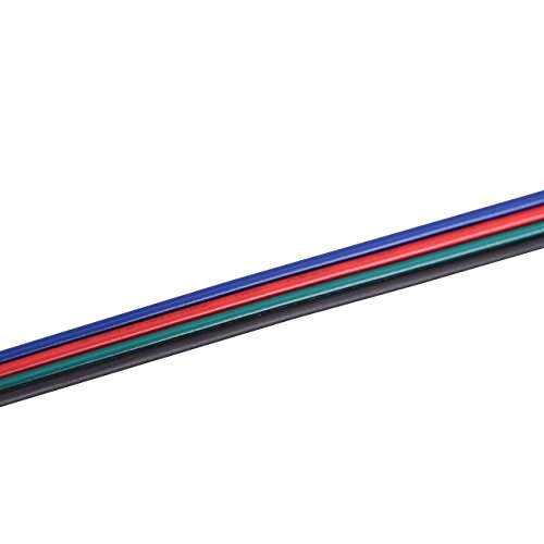 C-able 100ft30.5m 22 AWG 4Pin RGB Wire Extension Cable with Spoo...