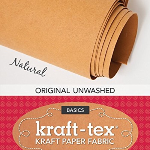 kraft-tex Natural Original Unwashed: Kraft Paper Fabric, 19” x 1.5...