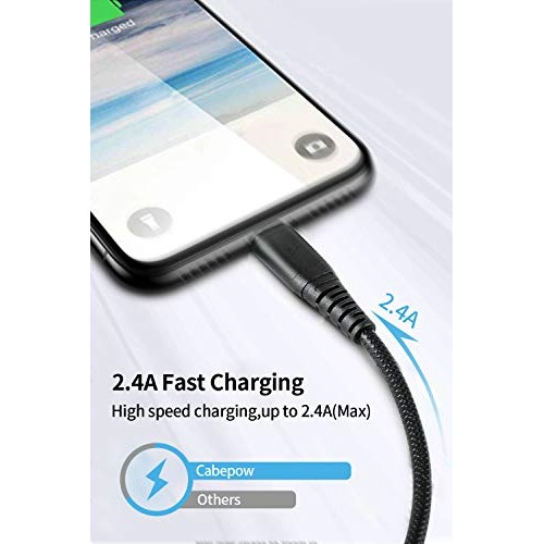 3Pack 3ft Charger Cable CABEPOW for Long 3 Foot iPhone Charger Cor...