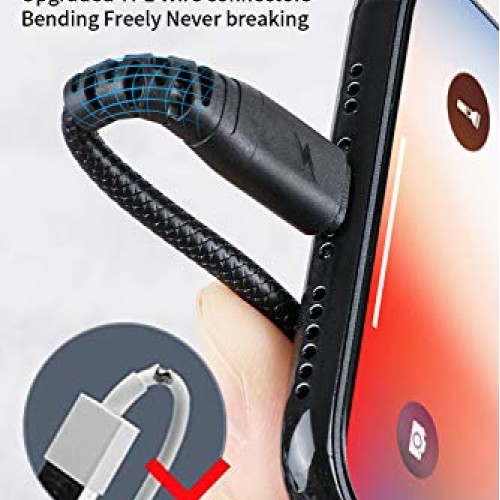 3Pack 3ft Charger Cable CABEPOW for Long 3 Foot iPhone Charger Cor...