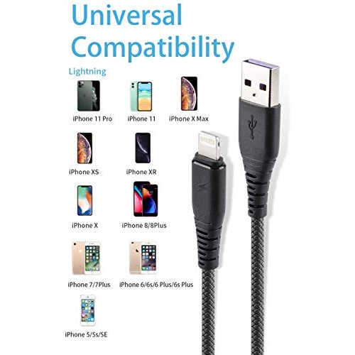 3Pack 3ft Charger Cable CABEPOW for Long 3 Foot iPhone Charger Cor...